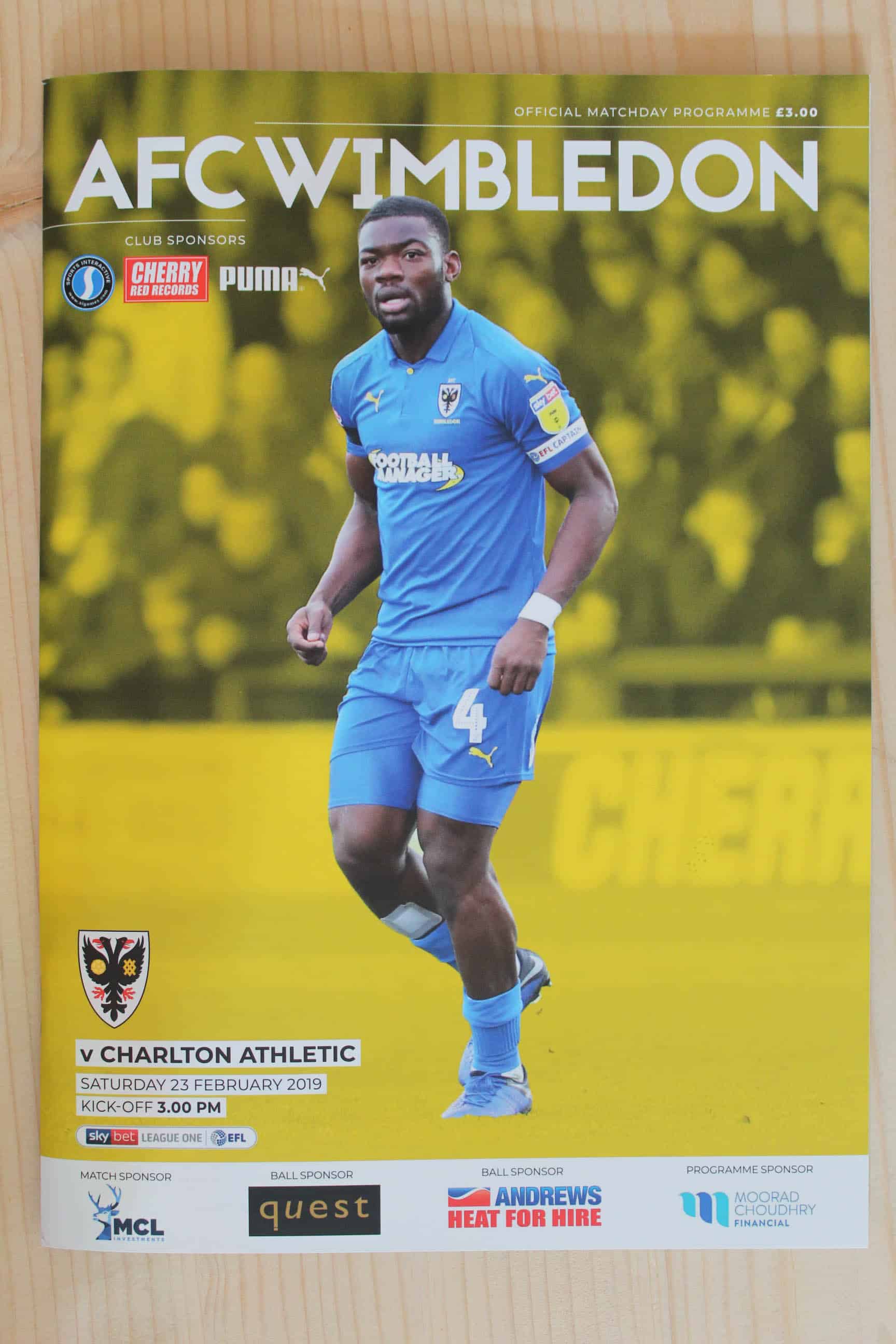 AFC Wimbledon FC v Charlton Athletic FC